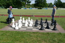 Training auf dem Großschachfeld