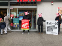 Greenpeace Esslingen Protest gegen Billigfleisch