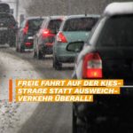 Erneute Warnung vor Sperrung von Fahrspuren