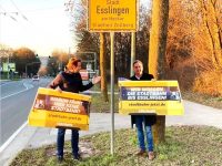 Für die Stadtbahnverlängerung nach Esslingen!