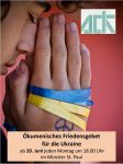 Ab 20. Juni wieder ökumenisches Friedensgebet