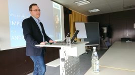 Andreas Deuschle besucht Hochschule Esslingen