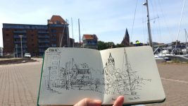 Urban-Sketching: Stadtzeichnen in Mainz am Rhein