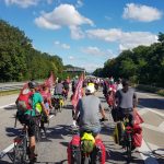 Fahrraddemo der Students for Future