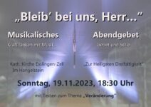 Musikalisches Abendgebet am 19.11.23