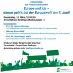 Veranstaltung zur Europawahl und Nachtspaziergang