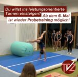 Probetraining im leistungsorientierten Turnen