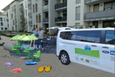 WEIL- Familienbildungs-MOBIL besucht Salucci-Höfe