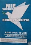 Nie wieder kriegstüchtig! Kundgebung 3.10.25