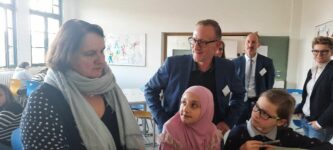 Die Kultusministerin an der Schule Innenstadt