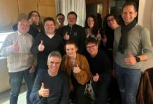 Junge Leute sind aktiv am Start