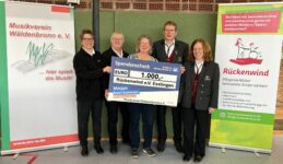 1.000 Euro für den Verein Rückenwind!