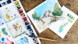 Aquarellmalerei – Wochenende auf Burg Windeck