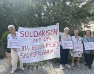 Mahnwache in der Fußgängerzone